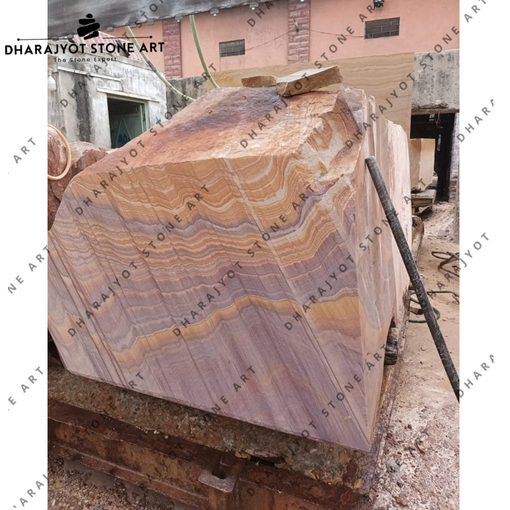 Rainbow Sandstone Block