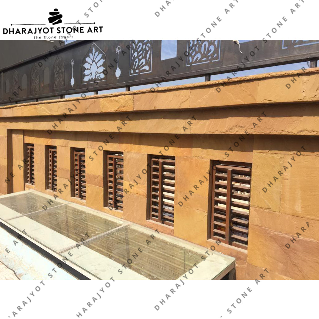 Decorative Cultural Stone Yellow Sandstone Wall Cladding