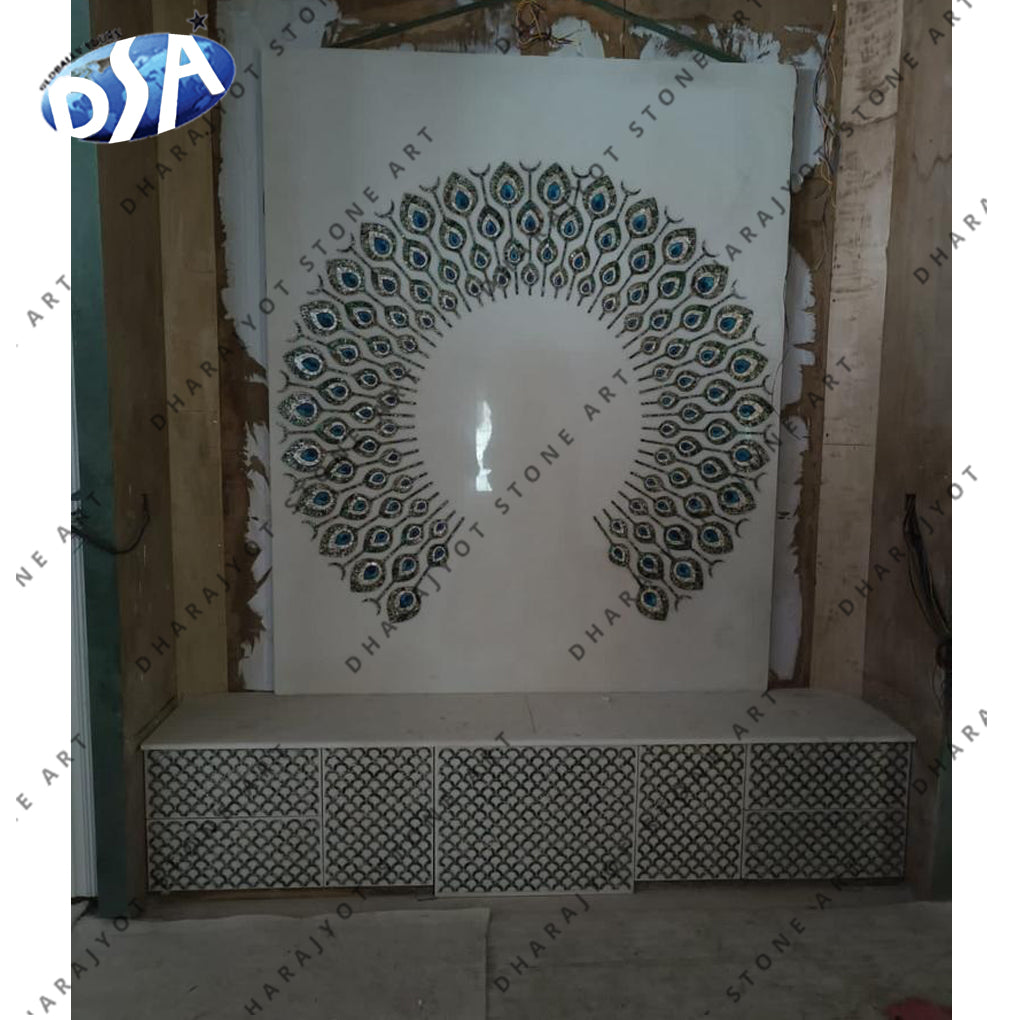 Buy Superior Quality Natural Stone Marble Inlay Temple