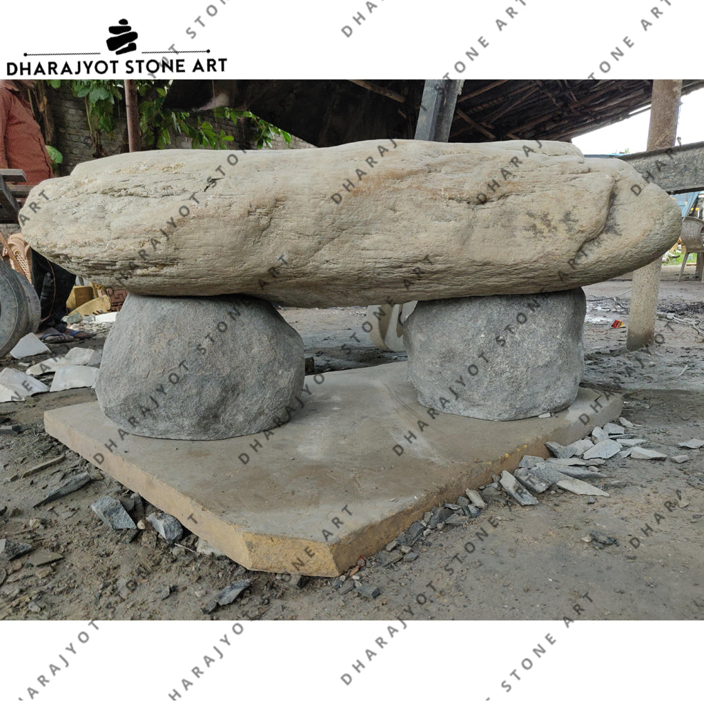 Natural Stone Garden Bench