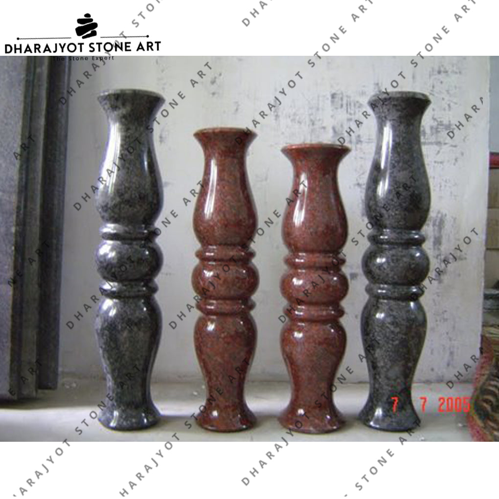 Home Decorative Red Granite Balustrades