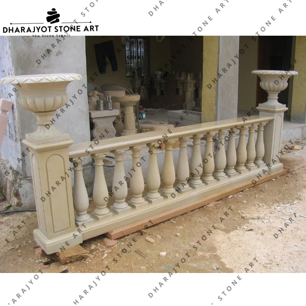 Cream Balcony Stone Blustrade