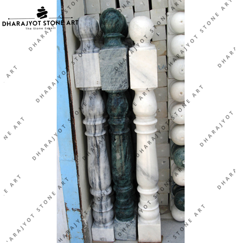 Hand Carved Marble Blustrade