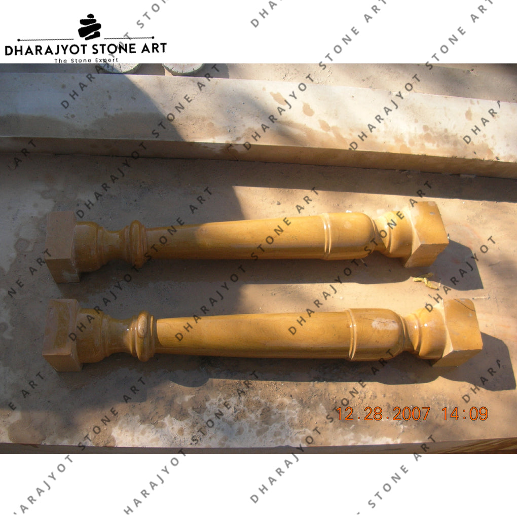 Yellow Marble Balustrade