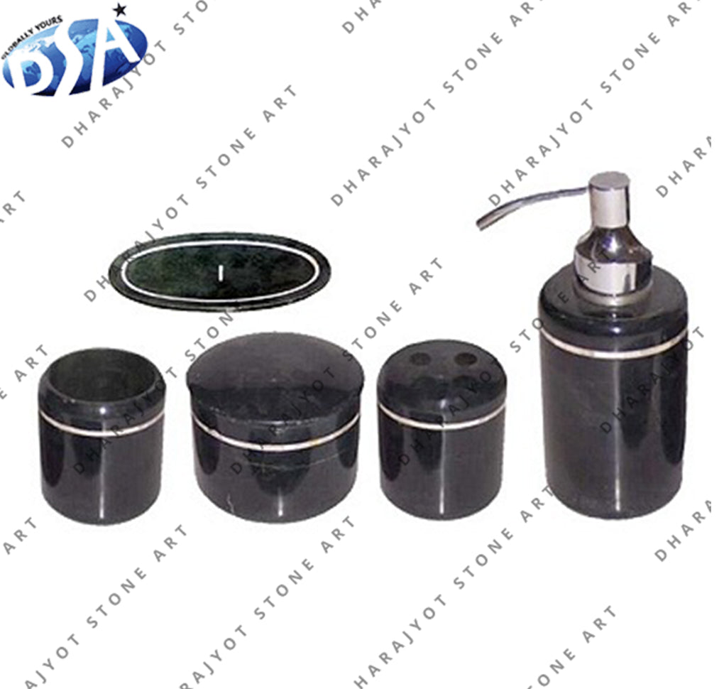 Natural Marble Home Decoration Bathroom Accessories Set