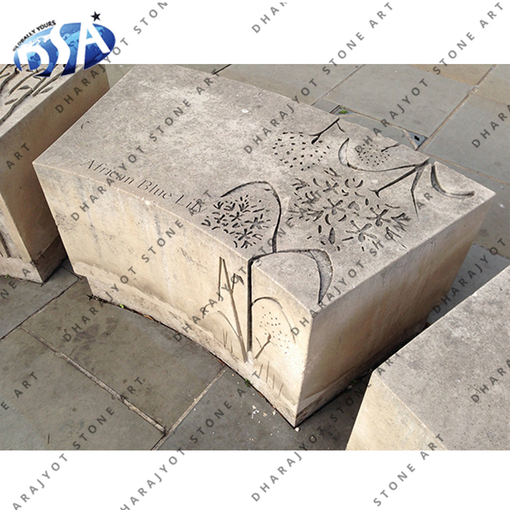 Customized Outdoor Stone Bench