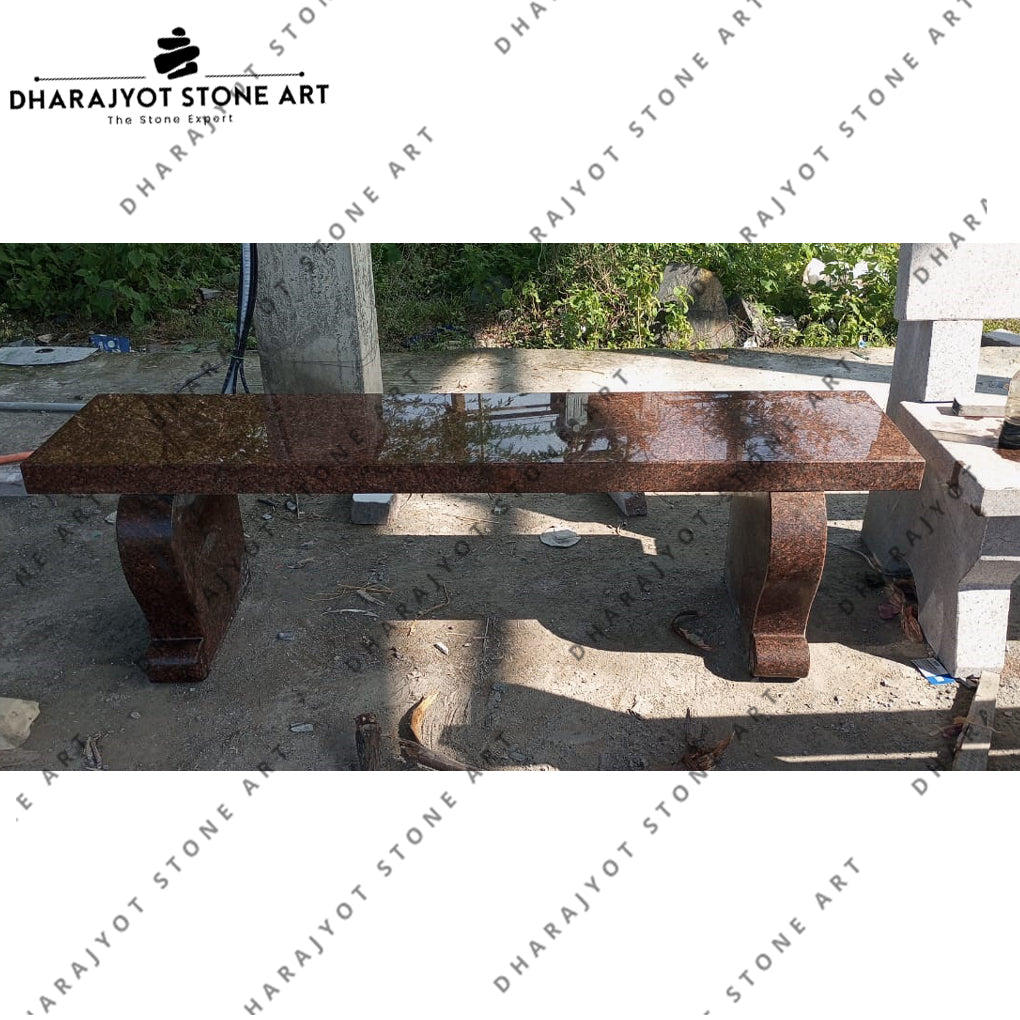 Handmade Outdoor Decorative Natural Stone Bench
