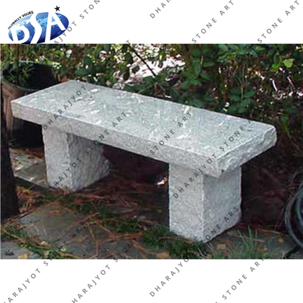 Grey Granite Park Bench