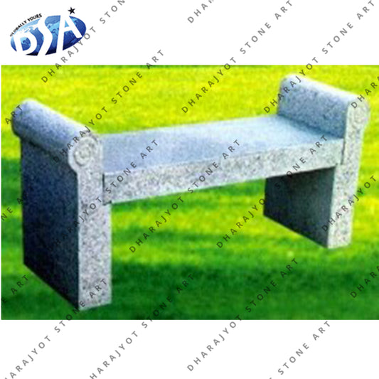 Beige Marble Bench Outdoor