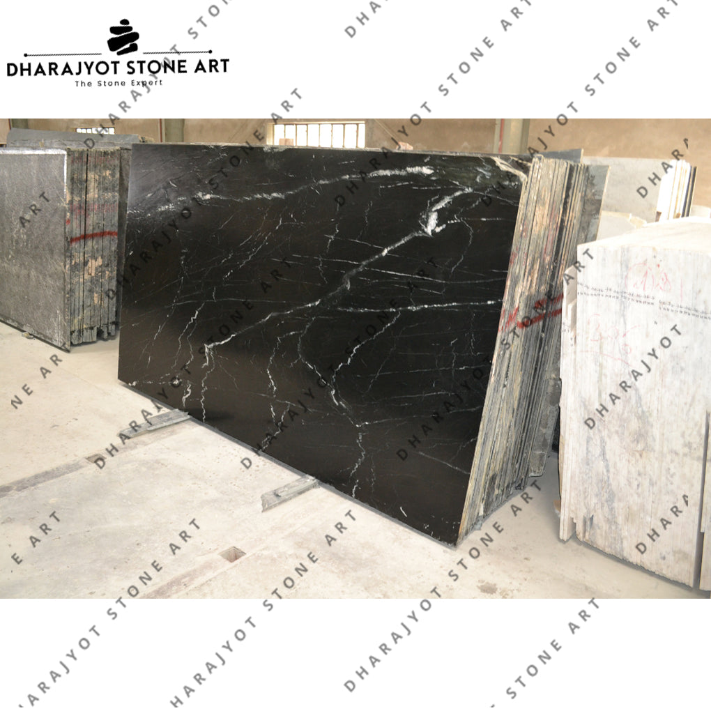 Bidasar Black Marble Stone Slab