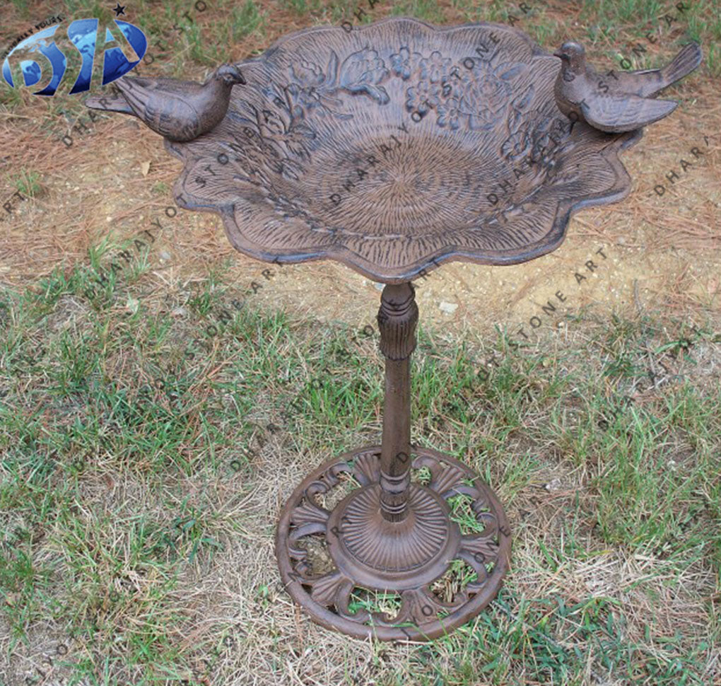 Natural Stone Hand Carved Birdbath