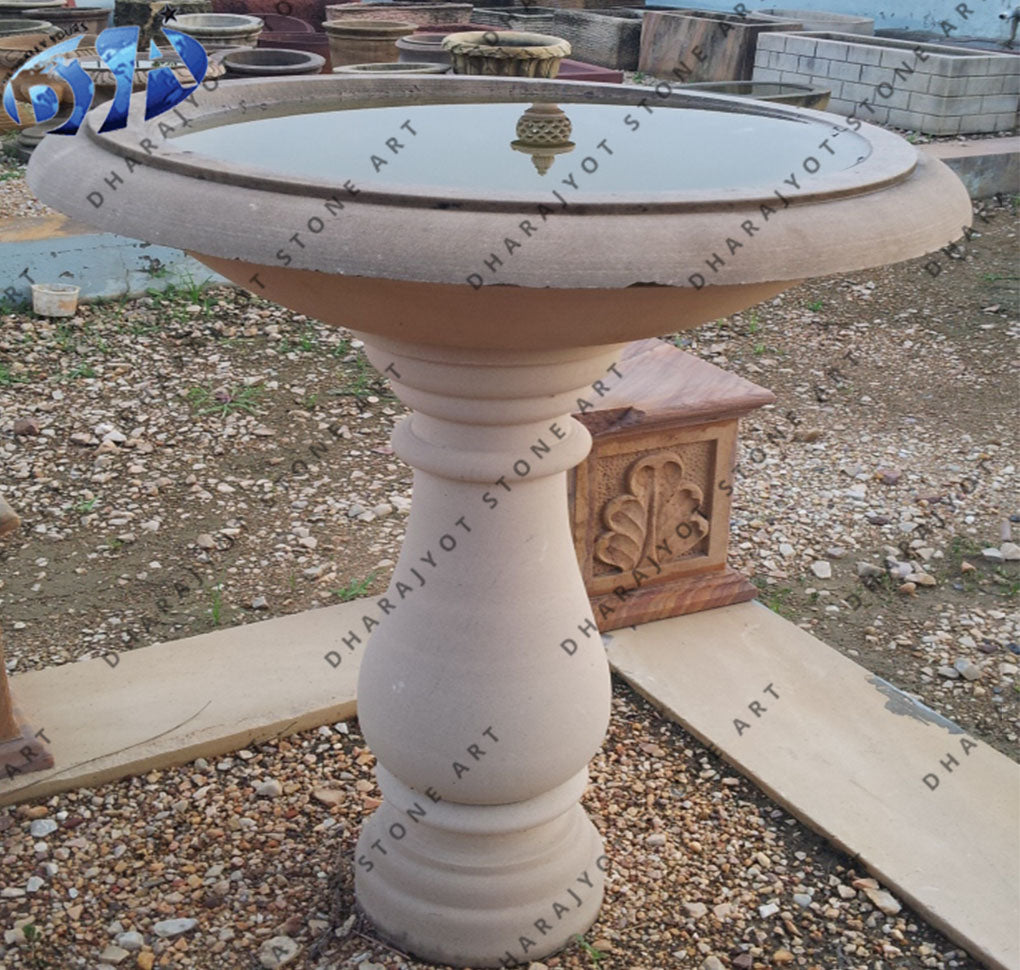 Garden Decoration Natural Stone Birdbath