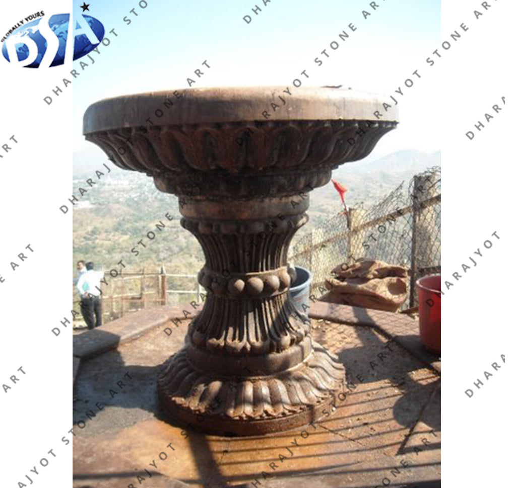 Customized Marble Natural beige Garden Birdbath