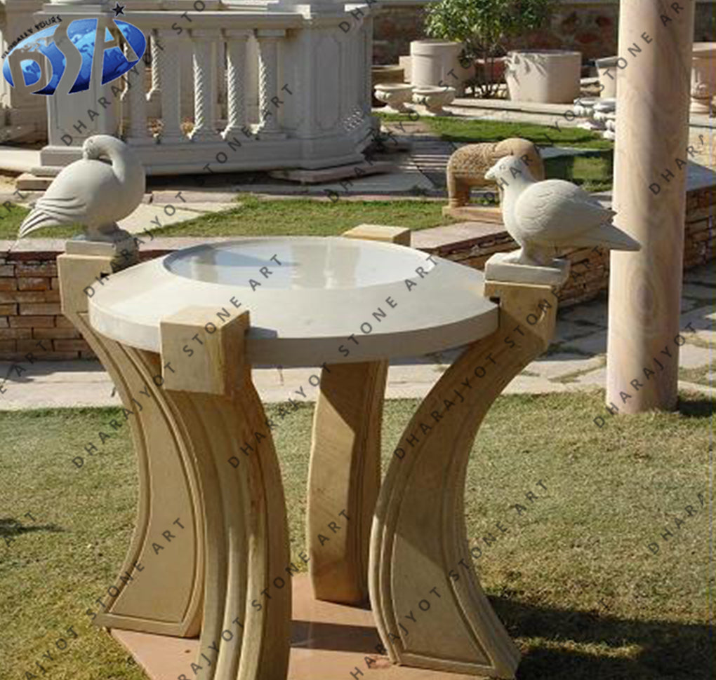 Ornaments Sandstone Garden Birdbath