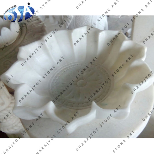 White Marble Decorative Jumbo Bowl