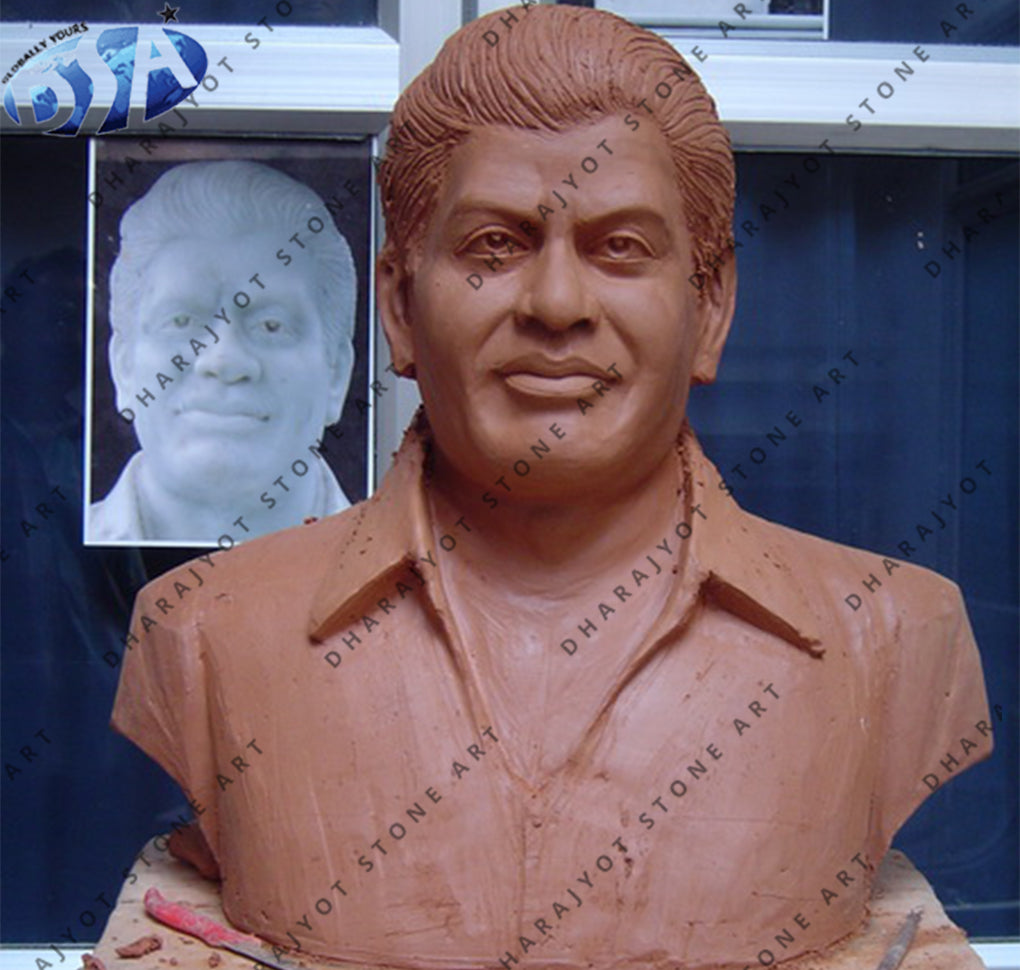 Marble Men Busts Statue