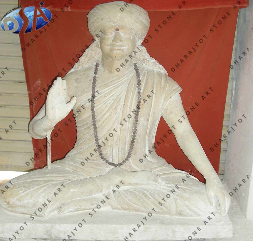 White Marble Human Statue