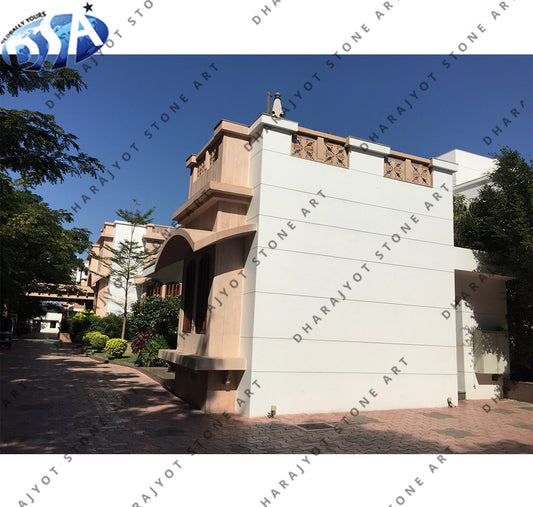 Pink And White Sandstone Elevation