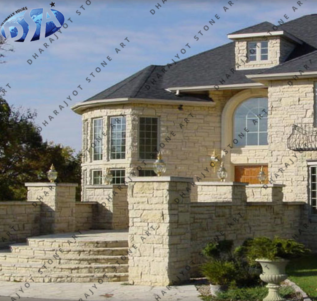 White Stone Cladding Elevation