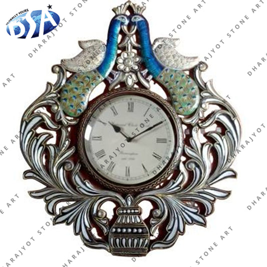 Analog Peacock Hanging Wall Clock