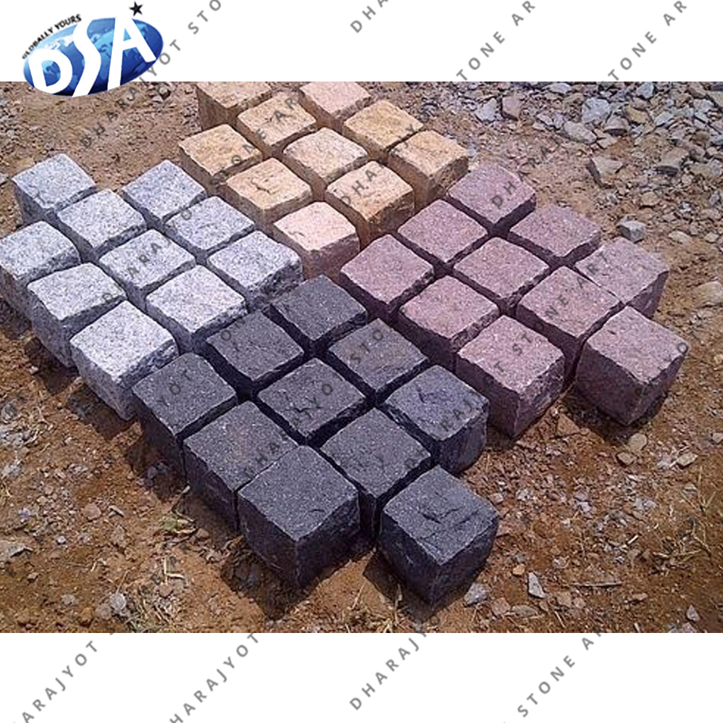 Limestone Cobblestone Patio Paving Landscaping