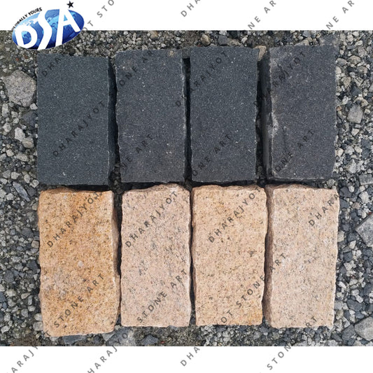 Black And Blue Limestone Pavers Landscaping