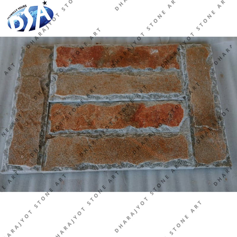 Natural Red Stone Landscaping