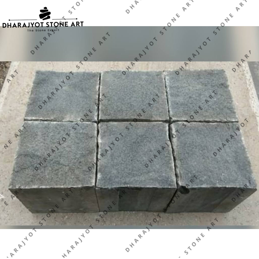 Black Limestone Cobblestones Tumbled