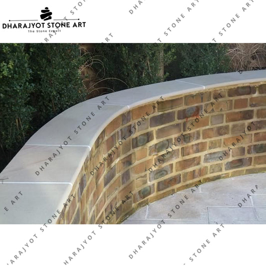 Beige Natural Stone Wall Coping Stone