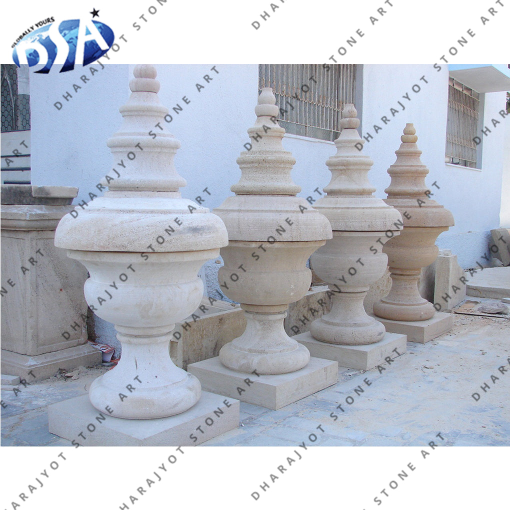 Antique Sand Stone Decorative Finials