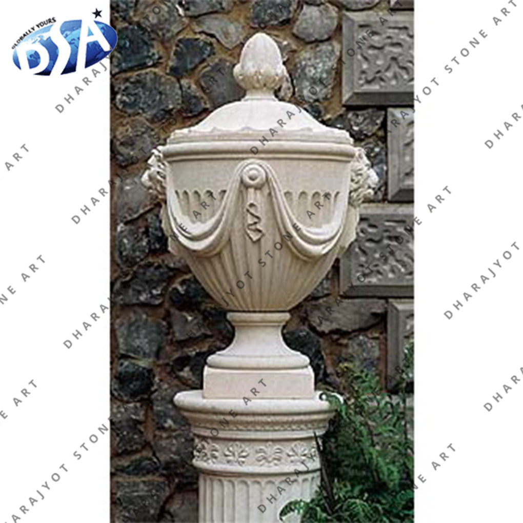 Handmade Marble Decorative Natural Stone Garden Finials