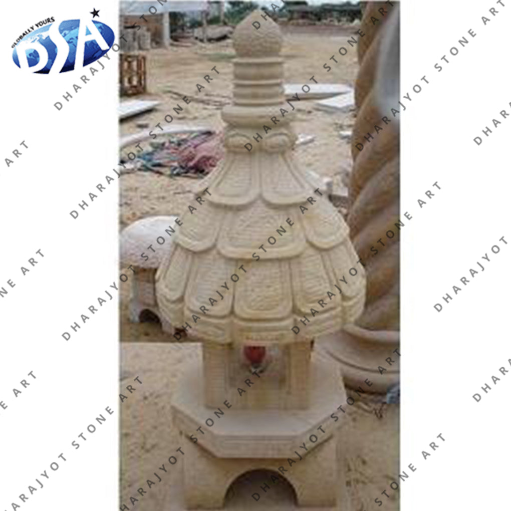 Natural Stone Sandstone Round Finials