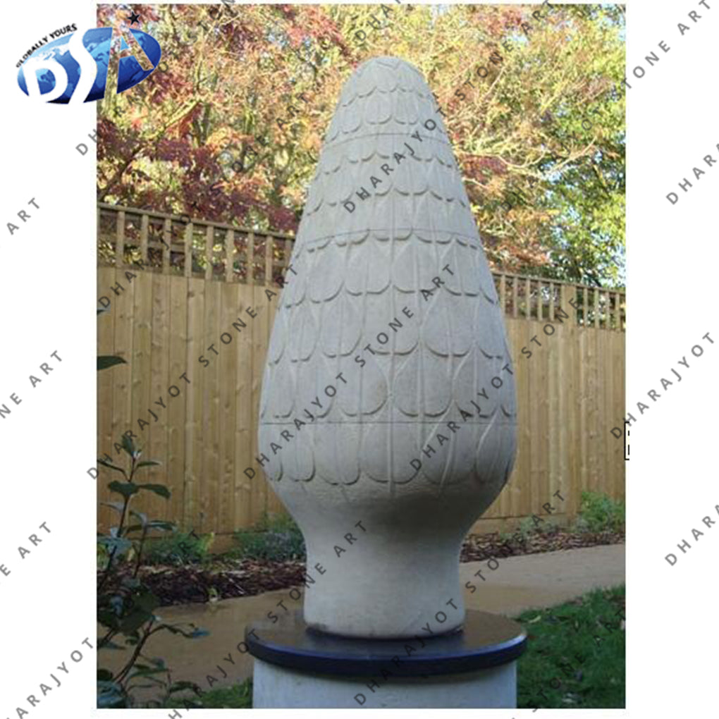 Garden Decor White Marble Finials