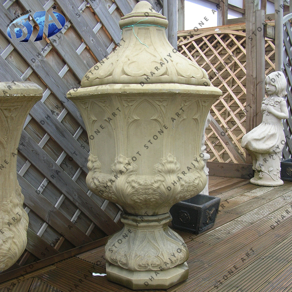 Natural White Marble Garden Finials