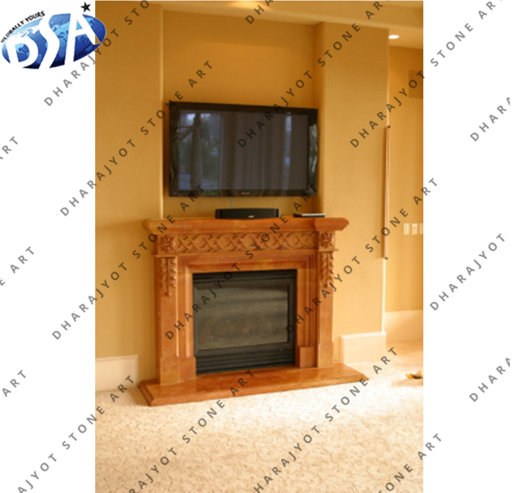 Outdoor Granite Fireplace