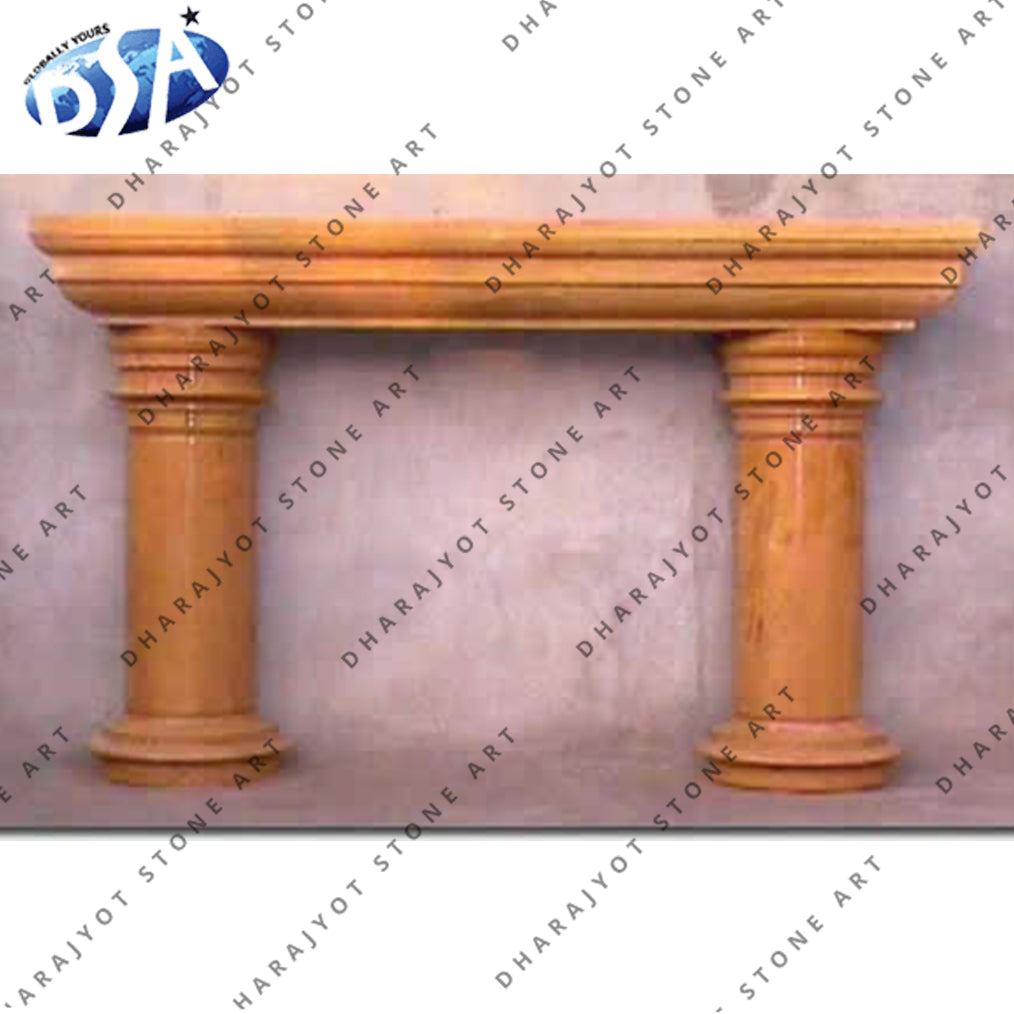 Indoor Decor Stone House Cheap Marble Fireplace