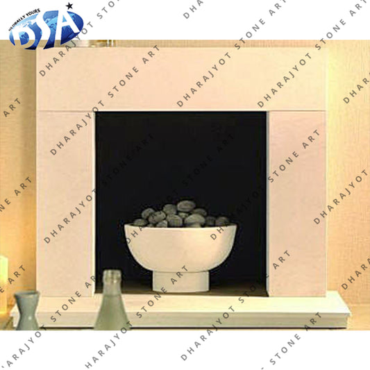 European Royal Design Hand Carving Marble Fireplace