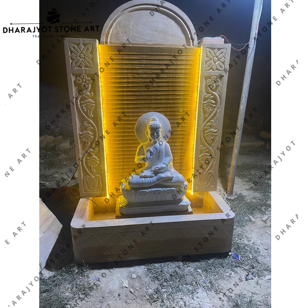 Indoor Stone Buddha Fountains