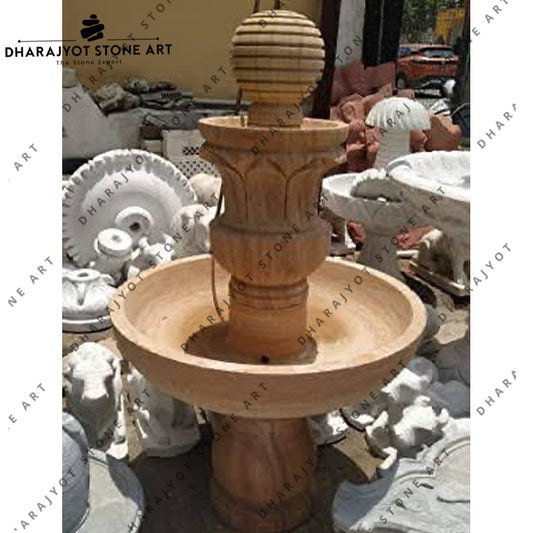 Outdoor Nature Stone Garden Ball Water Fountain