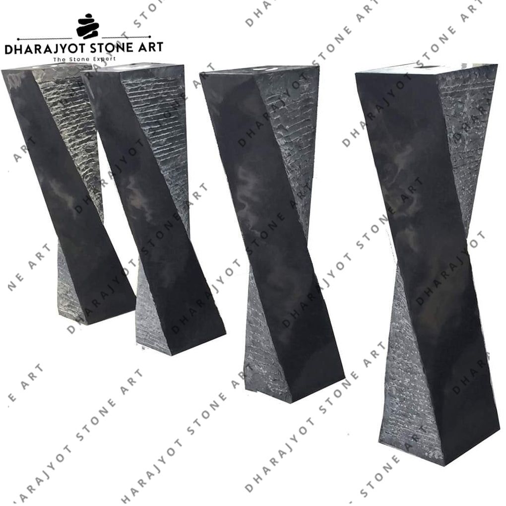 Polished Square Marble Water Fountain For Home