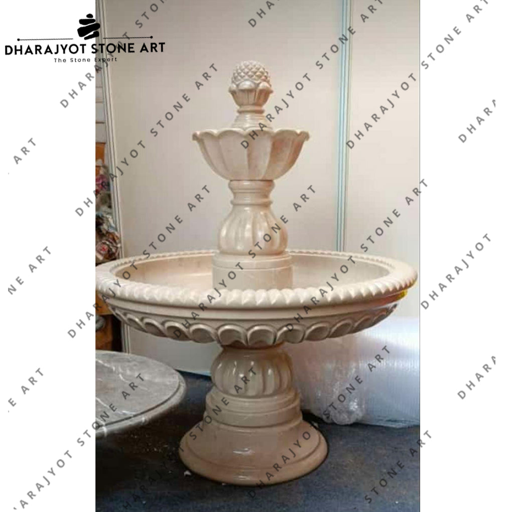 Elegant Marble Finish Outdoor Water Feature for Villas & Courtyards Fountain