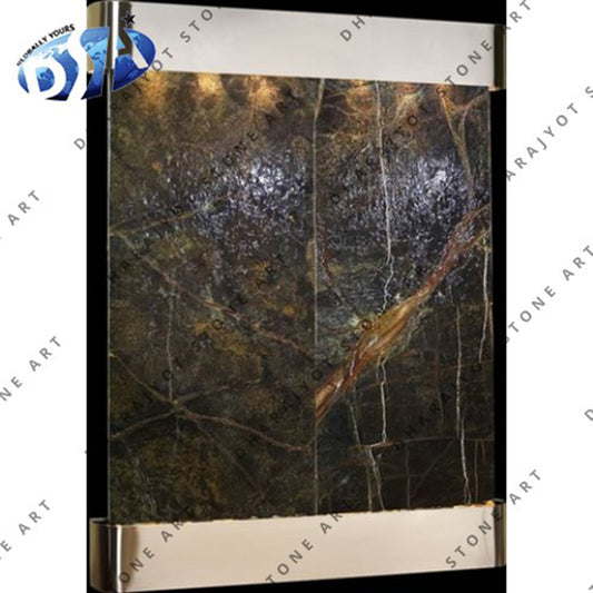 Brown Italian Marble Home Decoration Water Fountain