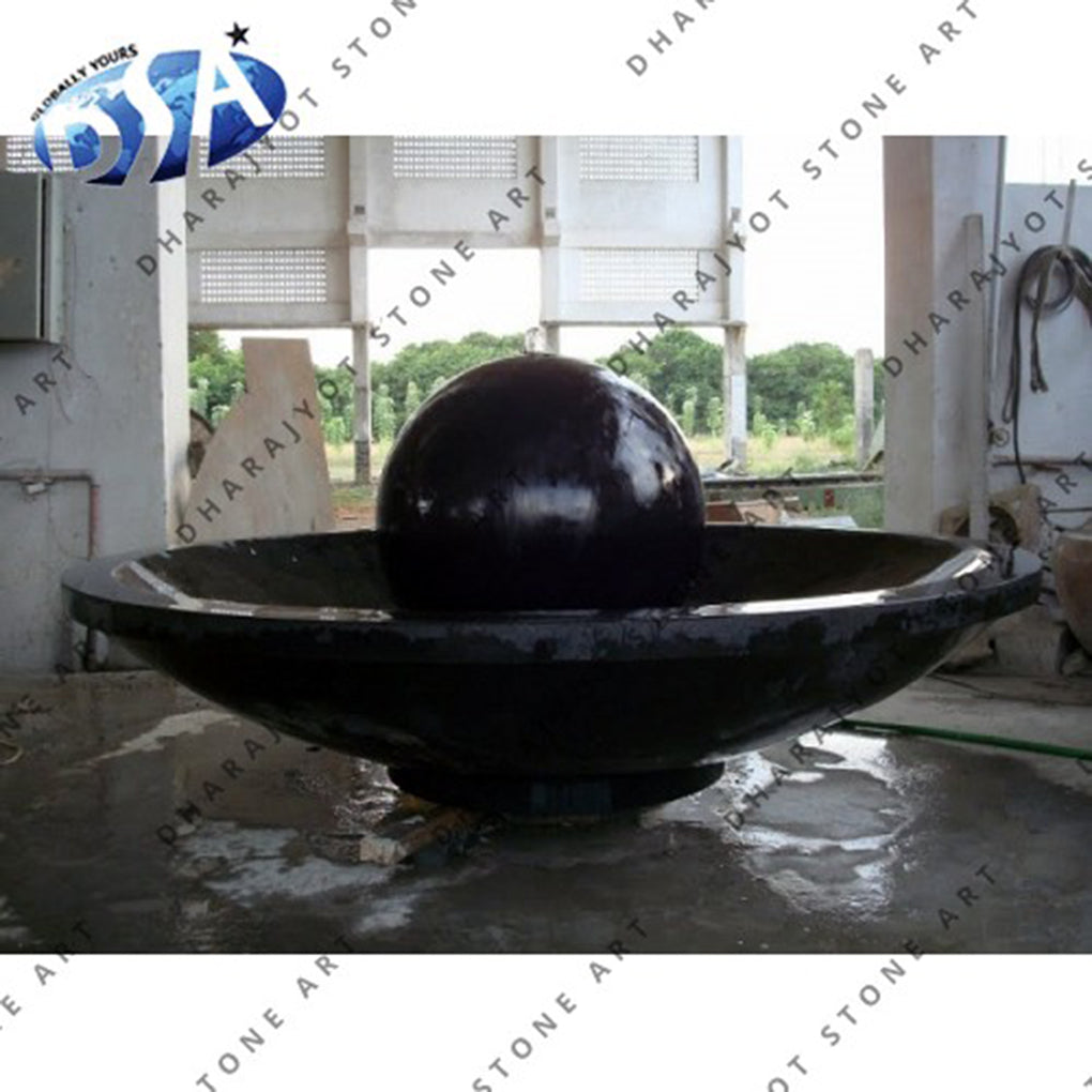 Garden Decor Antique Stone Marble Ball Water Fountain