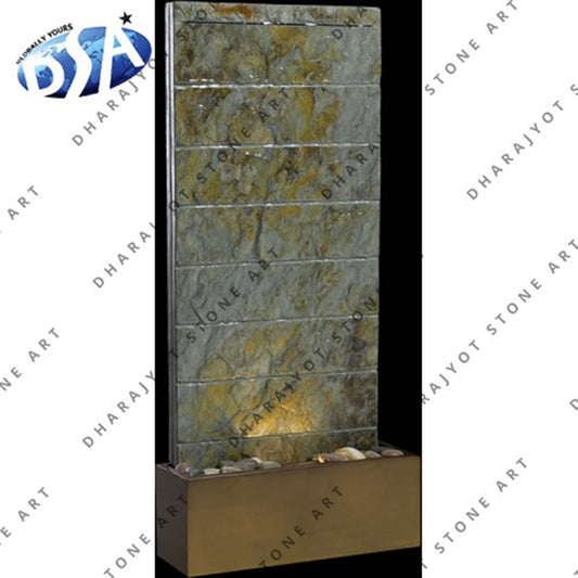 Free Standing Water Marble Slate Fountain