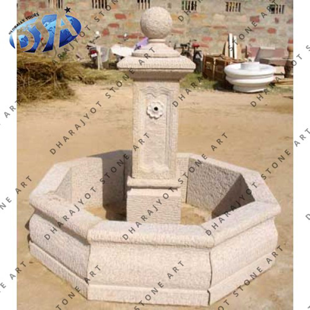 Home Garden Outdoor Decoration Antique Stone Water Fountain