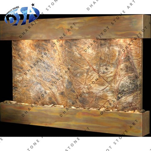 Sunrise Springs Marble Panels Indoor Wall Water Fountain