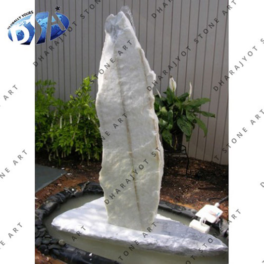 Pedestal Design Outdoor Stone Water Fountain