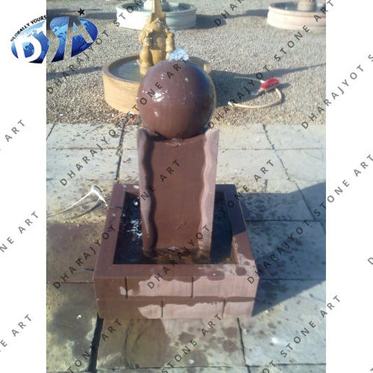 Decoration Brown Marble Fountain