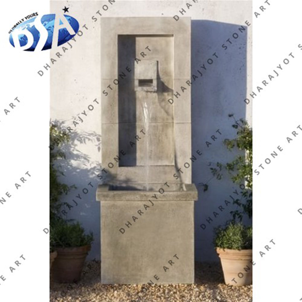 Outdoor Stone Garden Water Fountain