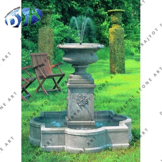 Outdoor Handmade Marble Water Fountain